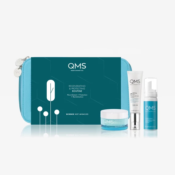 REGENERATING & PROTECTING ROUTINE SET – Regeneráló & Védelmező szett ajándék kozmetikai táskával